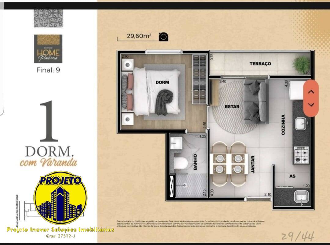 Apartamento, 1 quarto, 30 m² - Foto 19